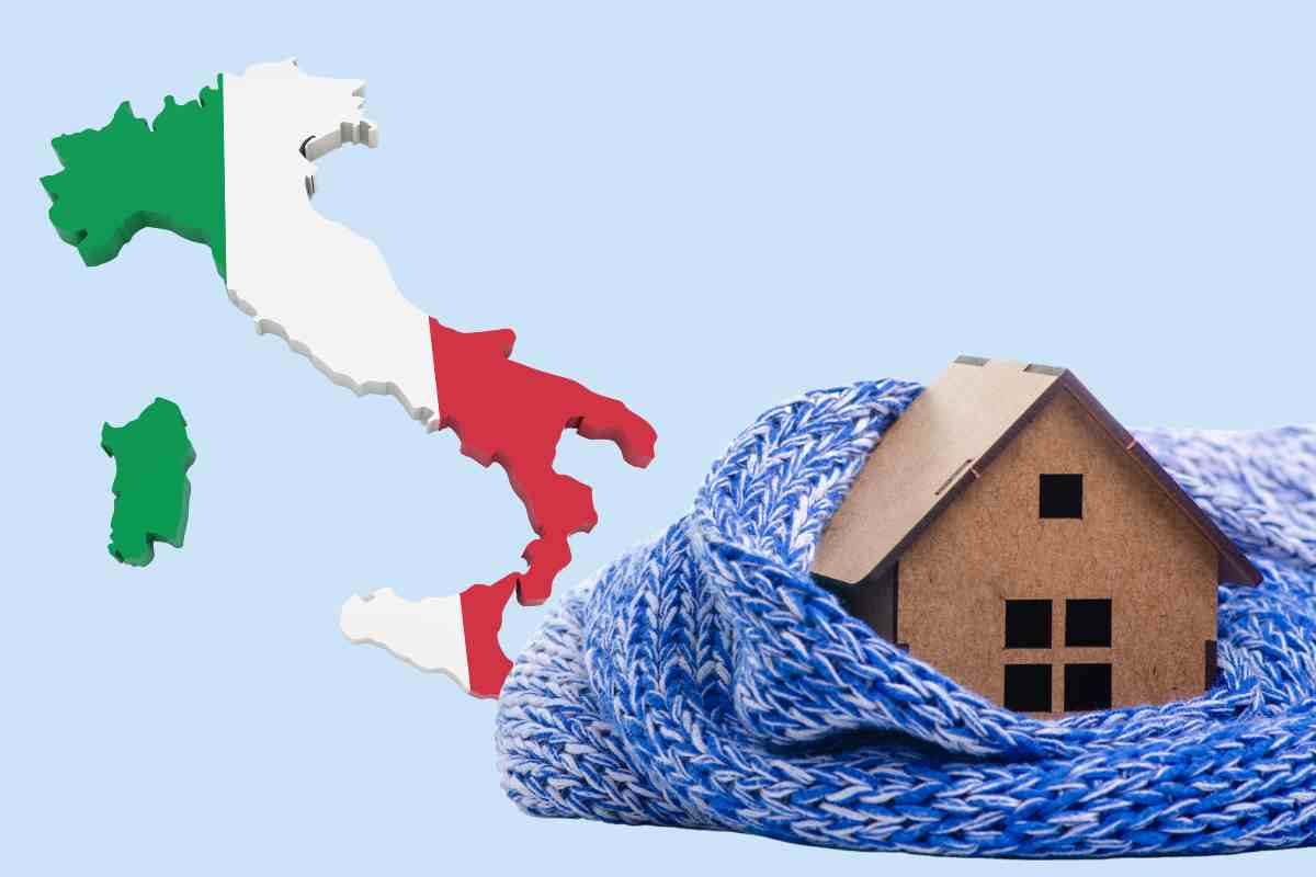 Italia e casa con sciarpa 