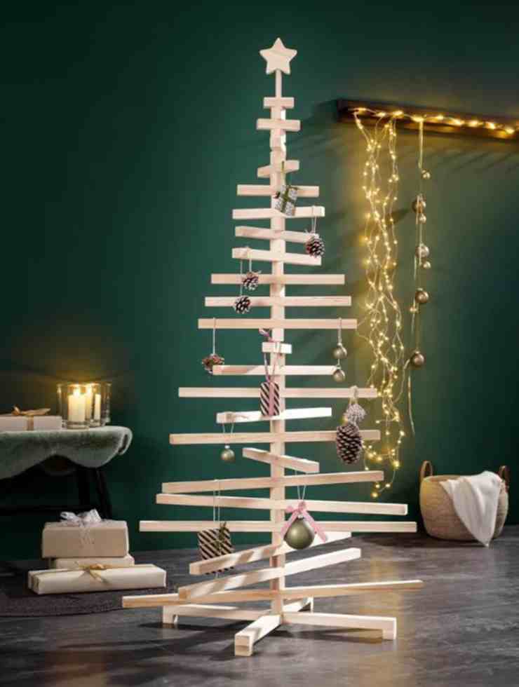 albero Natale legno LIDL