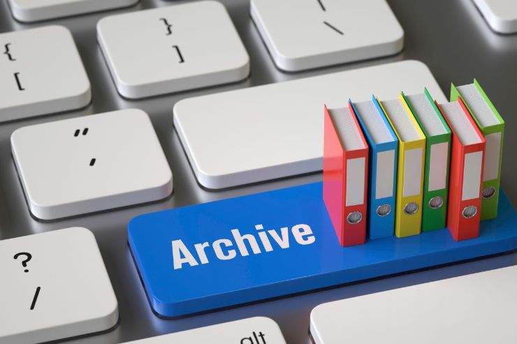 tasto pc archiviare