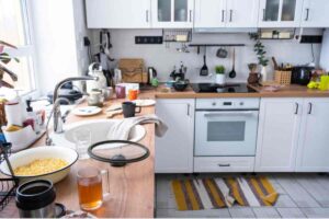 cucina in disordine